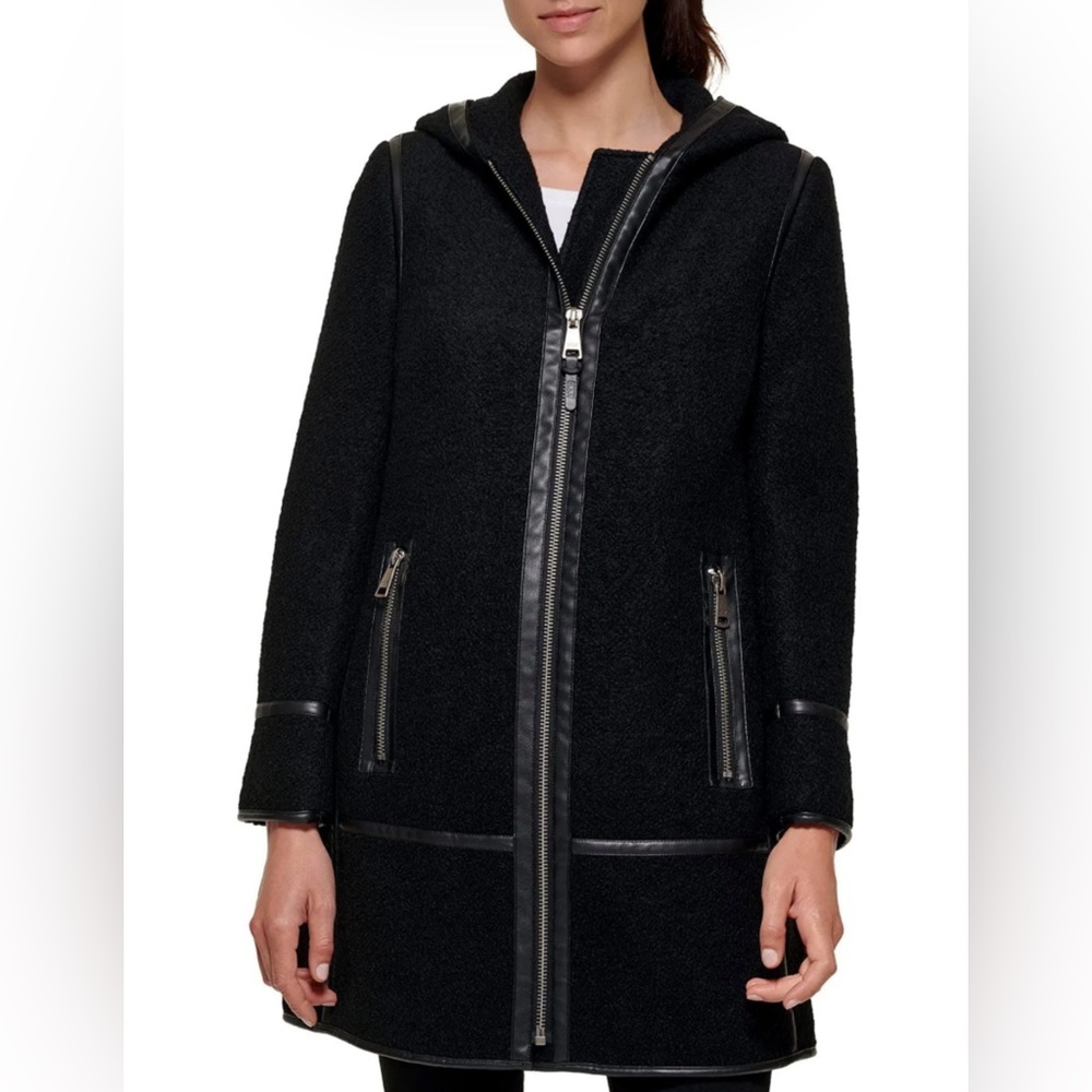 DKNY Wool-Blend Overcoat - Picture 3 of 4